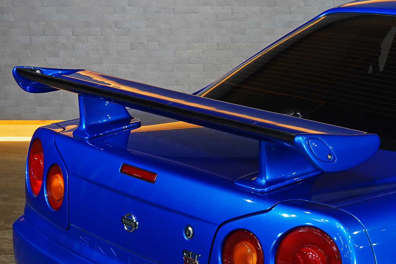 2000 Nissan SKYLINE GT-R BNR34 R34 GT-R, LOW MILEAGE, HKS Upgraded Turbos, NISMO LM-GT4 18 Inch Wheels, APM Rear Wing