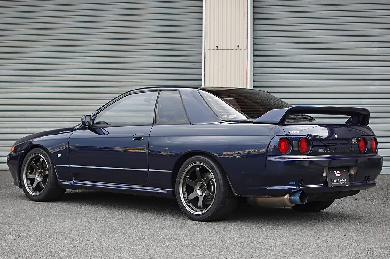 1990 Nissan SKYLINE GT-R BNR32 R32 GT-R, TH1 Dark Blue Pearl, RAYS Volk Racing TE37SL 17inch Wheels