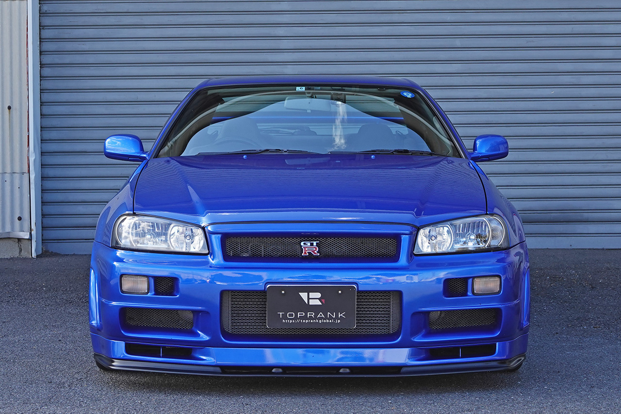 1999 Nissan SKYLINE GT-R BNR34 R34 GT-R, NISMO Aero, RAYS SE37 Alloy Wheels, ATTKD Bikyo Muffler