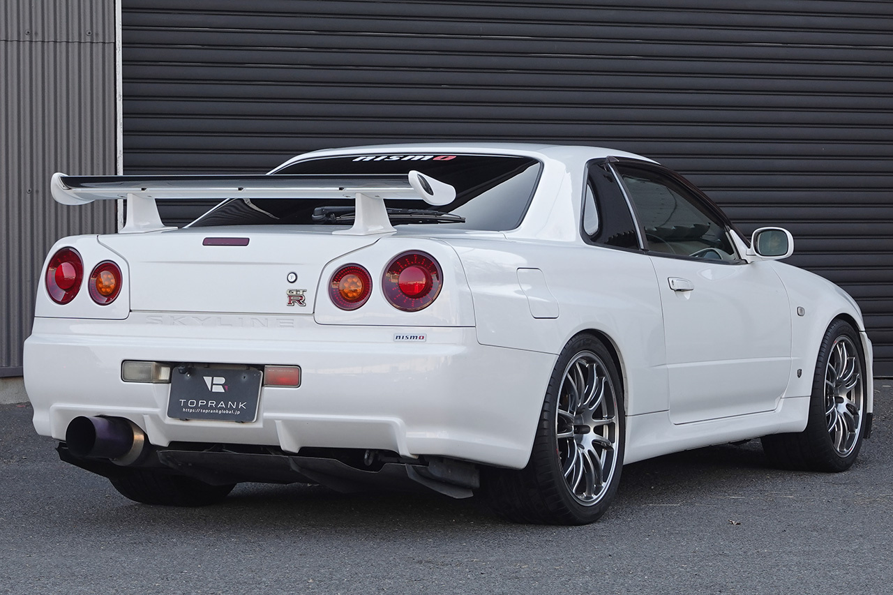 1999 Nissan SKYLINE GT-R BNR34 R34 GT-R V-Spec, ARC Cooling Pannel, Custom Titanium Muffler, Enkei GTC01 19 Inch Wheels