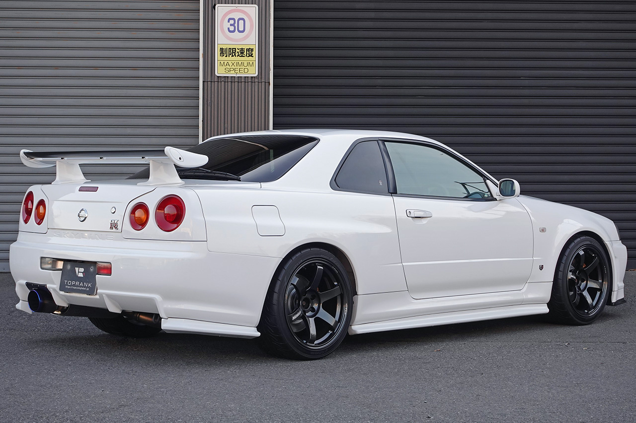 2001 Nissan SKYLINE GT-R BNR34 R34 GT-R, Nismo Steering Wheel, RAYS TE37 SAGA S-Plus Wheels, HKS Super Turbo Muffler