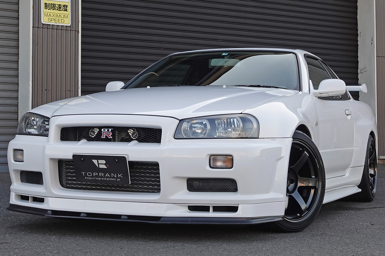 2001 Nissan SKYLINE GT-R BNR34 R34 GT-R, Nismo Steering Wheel, RAYS TE37 SAGA S-Plus Wheels, HKS Super Turbo Muffler