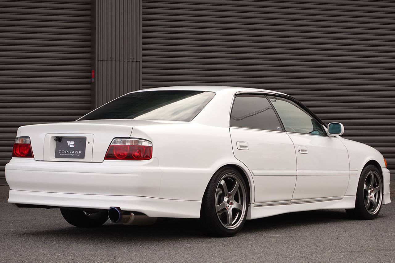 1997 Toyota CHASER JZX100 Chaser Tourer V, Toyota OEM Optional Aero, TRUST Intercooler, RAYS Gramlights 17 Inch Wheels