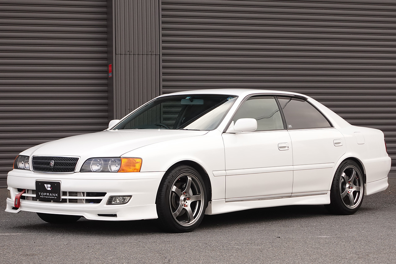 1997 Toyota CHASER JZX100 Chaser Tourer V, Toyota OEM Optional Aero, TRUST Intercooler, RAYS Gramlights 17 Inch Wheels