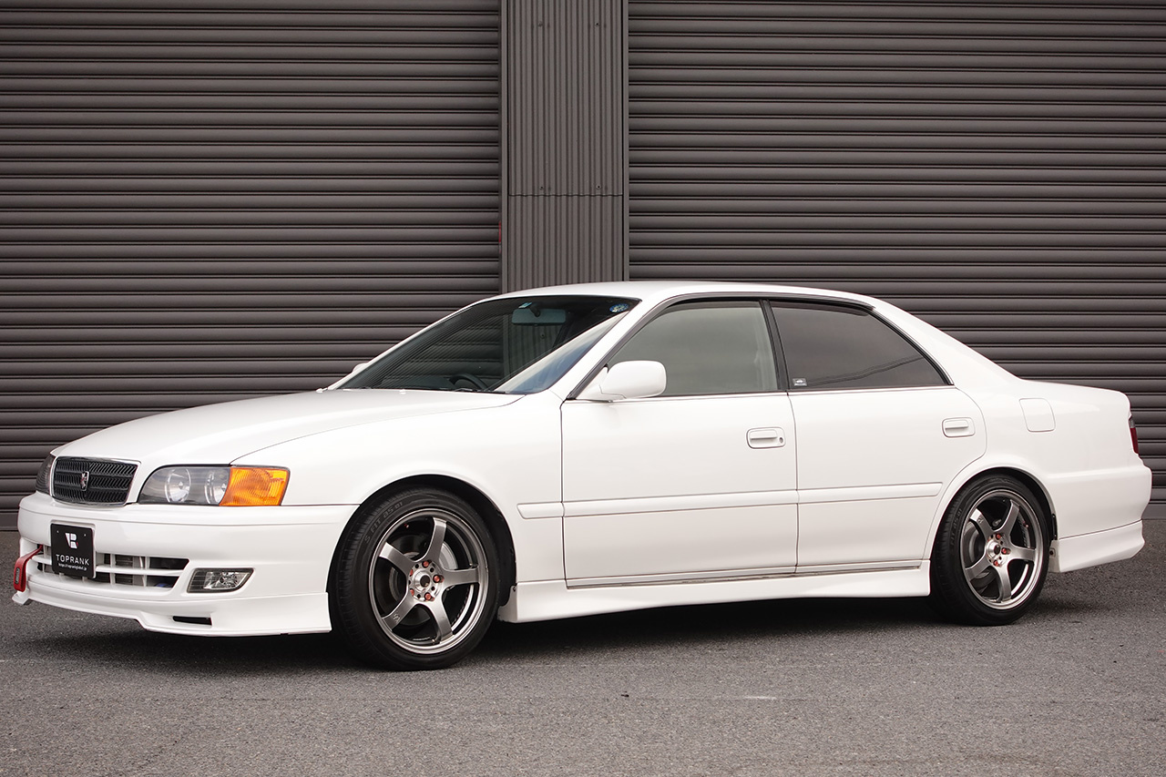 1997 Toyota CHASER JZX100 Chaser Tourer V, Toyota OEM Optional Aero, TRUST Intercooler, RAYS Gramlights 17 Inch Wheels