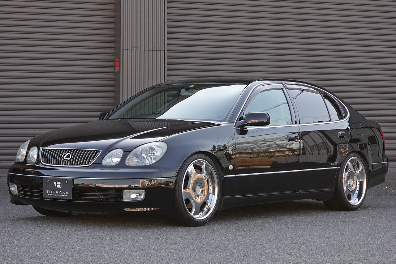 1998 Toyota ARISTO JZS161 Aristo V300, Factory SUNROOF, 2JZ-GTE Twin Turbo Engine, Black Leather Interior