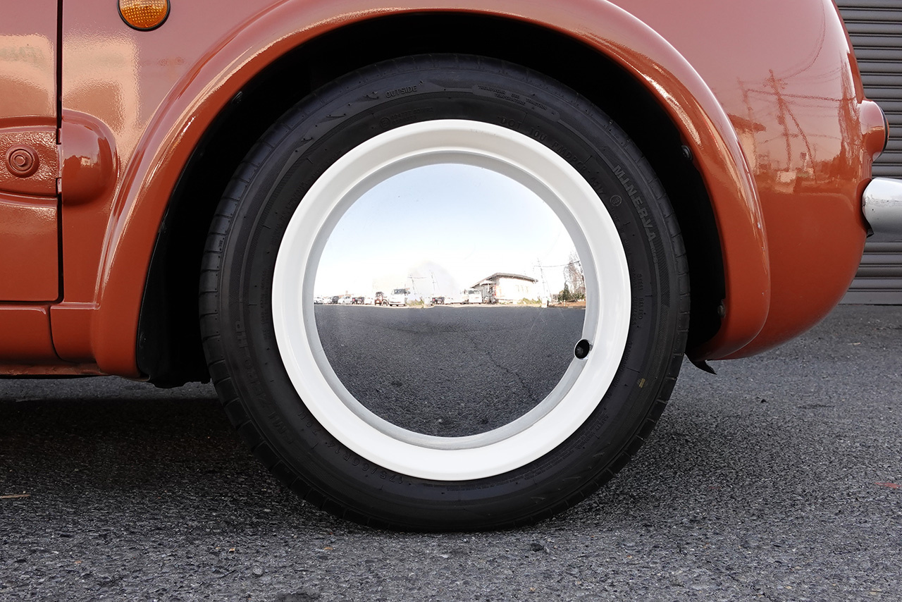 1990 Nissan PAO PK10 PAO, Aftermarket 14 inch Steel Wheels