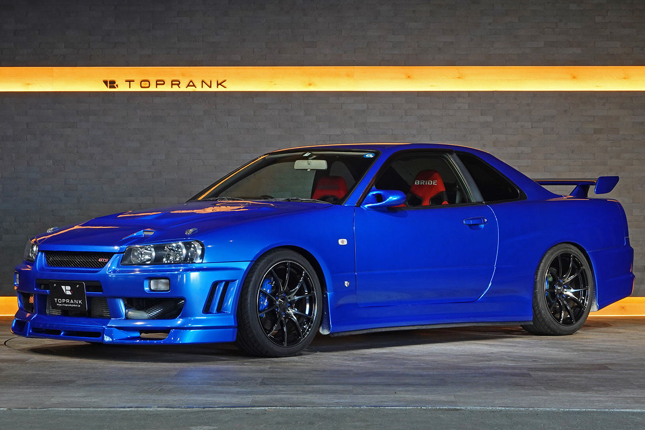 2001 Nissan SKYLINE COUPE ER34 GT-T, TV2 Bayside Blue, HKS Intercooler, HKS Air clean