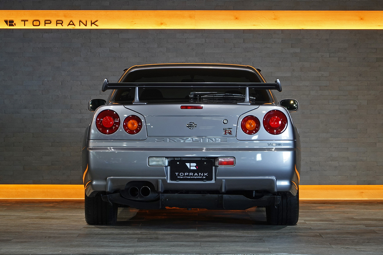 1999 Nissan SKYLINE GT-R BNR34 R34 Skyline GT-R V-Spec, All Original, KV2 Athlete Silver